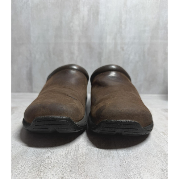 Merrell Shoes Womens Size 9 Brown Jungle Prime Leather Clog Mule Slip On Nubuck - Picture 2 of 12